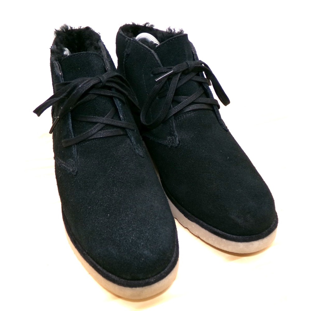 UGG Australia Koolaburra Chukka Boots 1015211 Womens Black Sz 9 Wedge Ankle